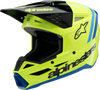Youth Supertech M3 Helmet - Radium - Yellow Fluo/Black/Blue Gloss - Small - Lutzka's Garage