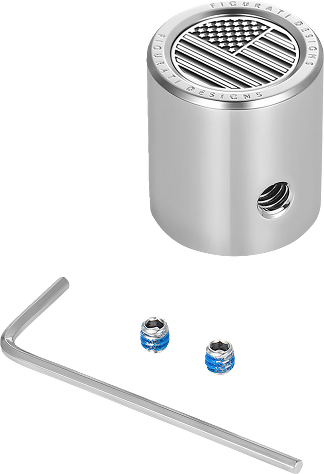 Heel-Toe Shifter Cover - American Flag - Stainless Steel - Lutzka's Garage