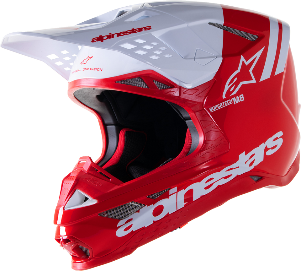 Supertech M8 Helmet - Radium 2 - MIPS® - Gloss Red/White - Small - Lutzka's Garage