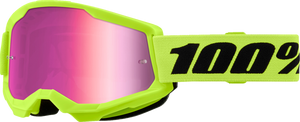 Strata 2 Goggle - Neon Yellow - Pink Mirror - Lutzka's Garage