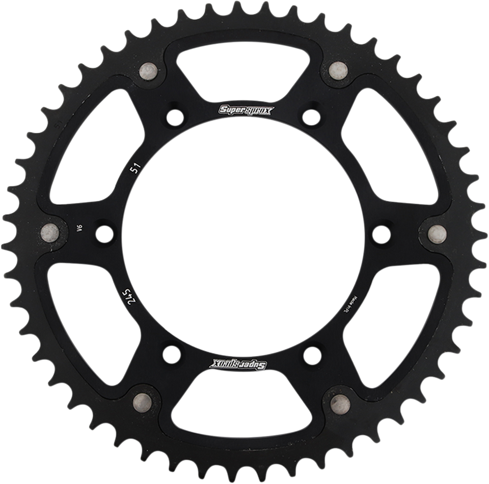 Stealth Rear Sprocket - 51 Tooth - Black - Yamaha - Lutzka's Garage