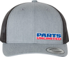 Parts Unlimited Hat - Gray/Black - Lutzka's Garage