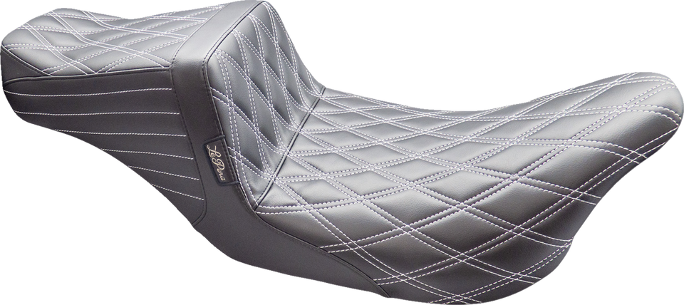 Tailwhip Seat - Double Diamond w/ Titanium Thread - Black - FL 08-23 - Lutzka's Garage