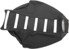 6-Ribbed Seat Cover - White Ribs/Black Top/Black Sides