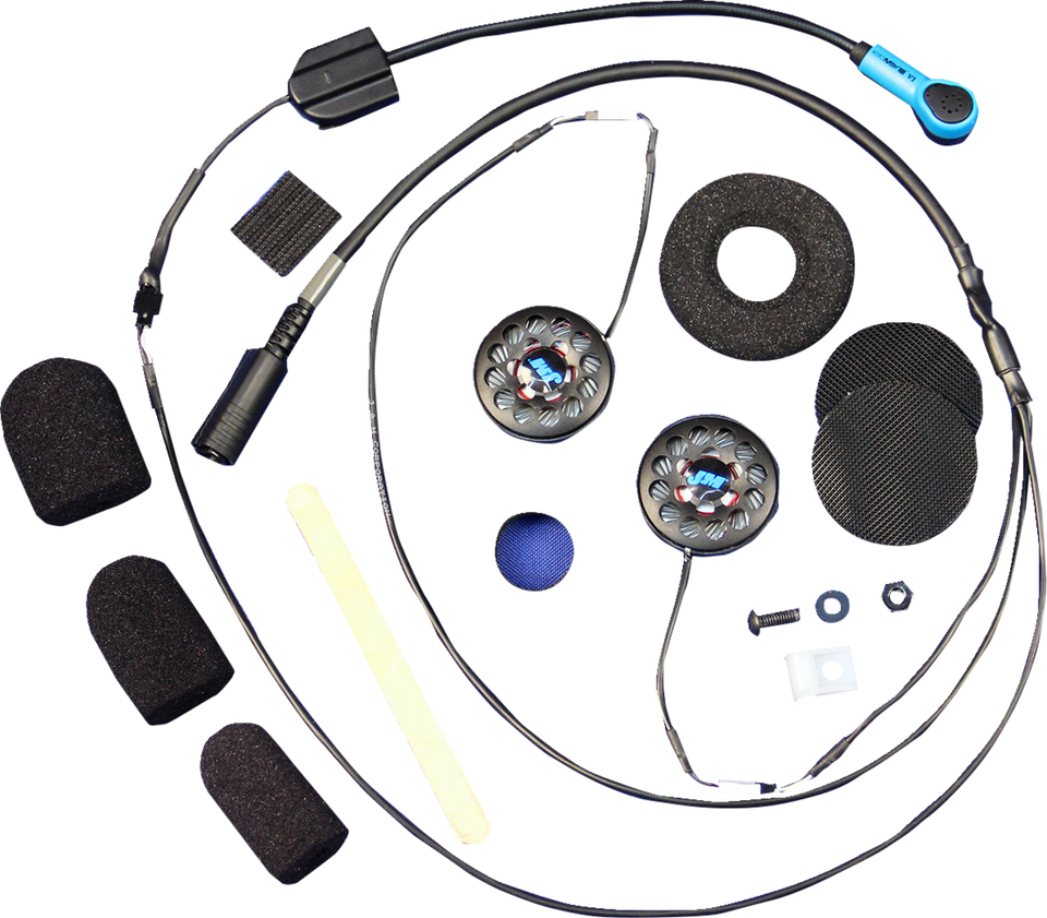 Clamp-Less Helmet Speakers - Open-Face/Flip-Front Helmet