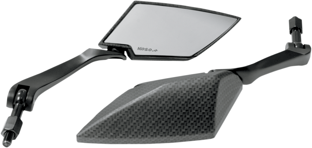 Clear Lens Mirror - Carbon Fiber/Black