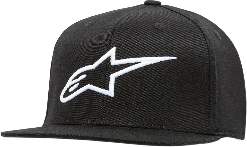 Ageless Flat Bill Hat - Black/White - Small/Medium - Lutzka's Garage