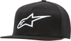 Ageless Flat Bill Hat - Black/White - Small/Medium - Lutzka's Garage