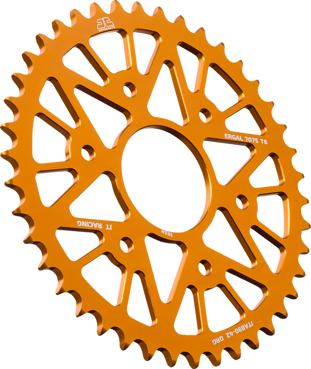 Rear Sprocket - Aluminum - 42 Tooth - Orange - KTM/Husqvarna - Lutzka's Garage