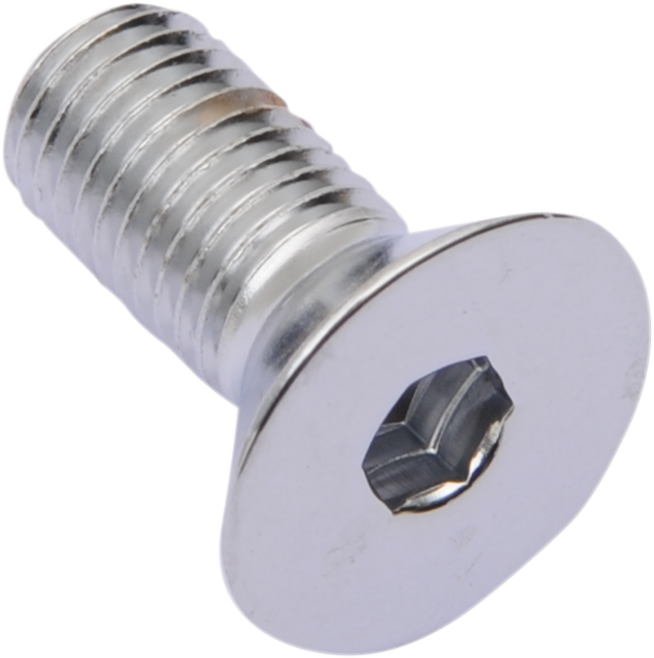 Bolts - Flat-Head - Chrome - 5/16"-24 x 1" - Lutzka's Garage