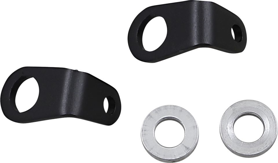 Mount - Micro Turn Signal - L-Bracket - Black - Lutzka's Garage