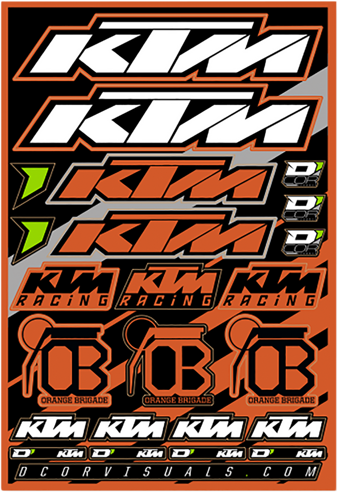 Decal Sheet - KTM