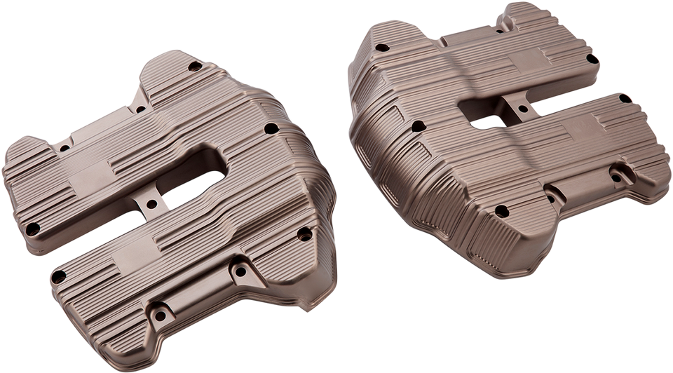 Rocker Box Covers - 10 Gauge - Titanium - Lutzka's Garage