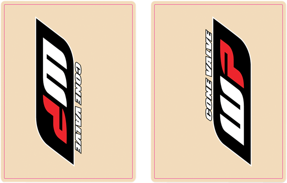 Upper Fork Decal - WP - Red/Black - Lutzka's Garage