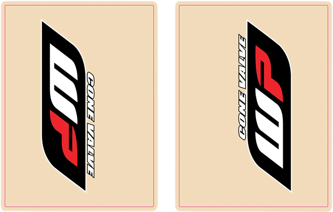 Upper Fork Decal - WP - Red/Black - Lutzka's Garage