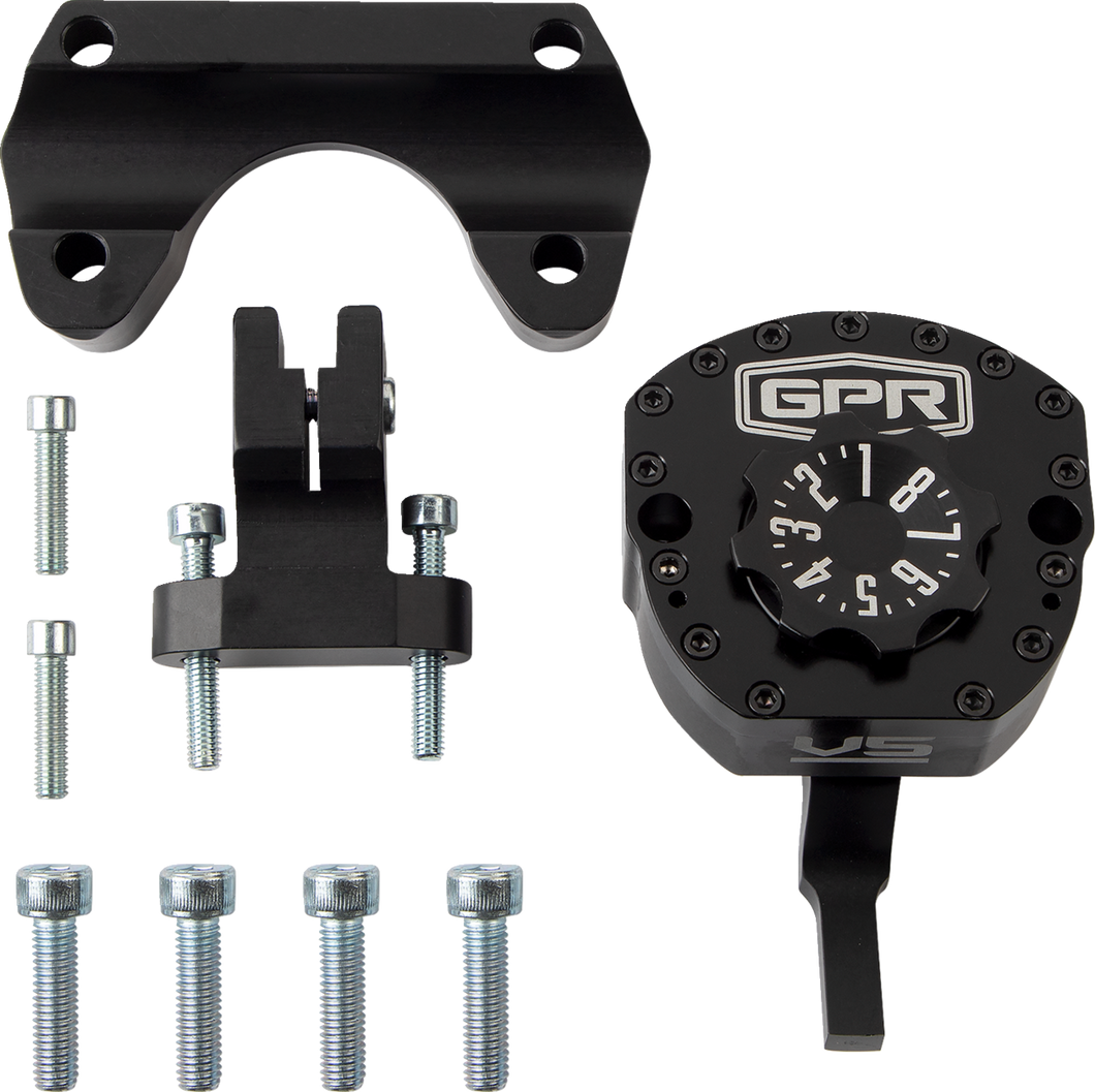 V5-S Steering Damper - Black - CB1000 - Lutzka's Garage