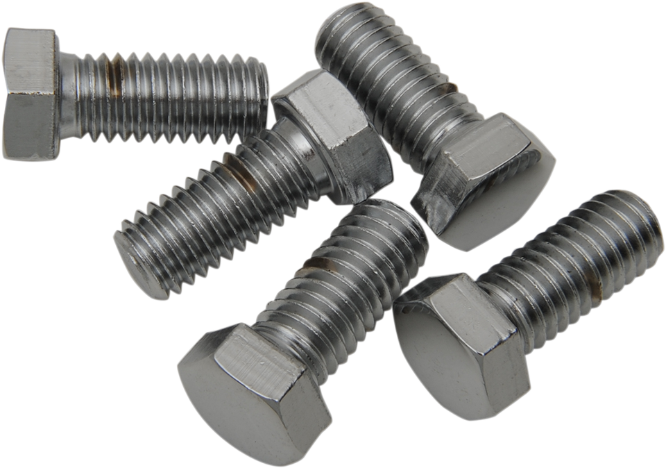 Bolts - Hex-Head - Chrome - 7/16"-14 x 1-1/4" - Lutzka's Garage