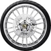 Atlantic Front Wheel (21"/Chrome)/Rotors (11.8")/Dunlop Tire (130/60B21)