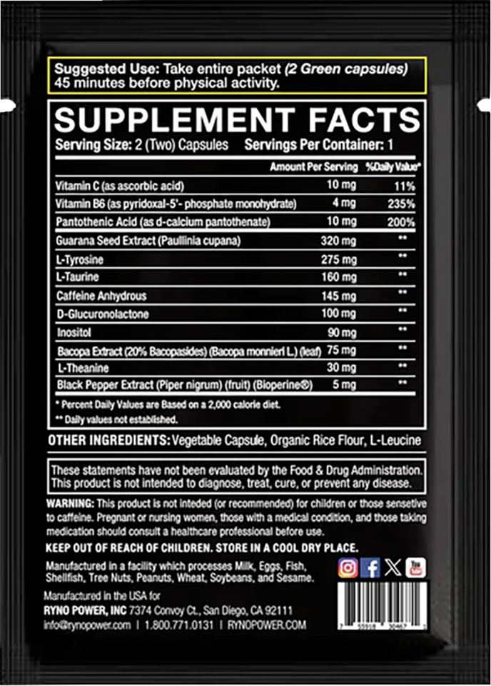 Motivation Capsules - 1 Serving