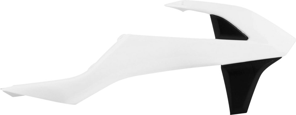 Radiator Cover - White/Black - KTM - Lutzka's Garage
