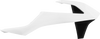 Radiator Cover - White/Black - KTM - Lutzka's Garage
