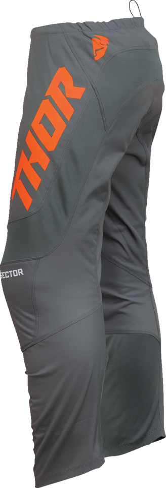 Sector Checker Pants - Charcoal/Orange - 30 - Lutzka's Garage