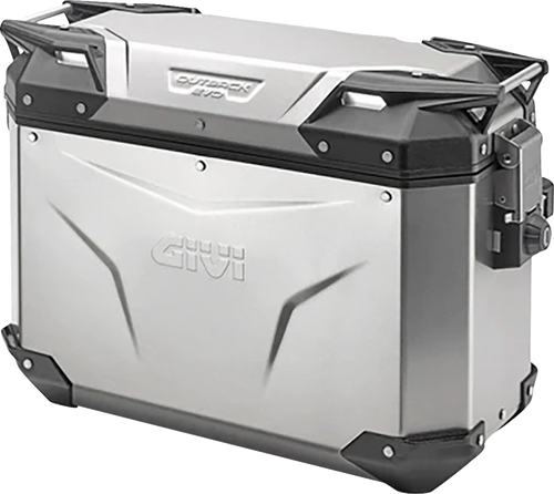 Outback Evo Side Case - Left - 37 Liter - Silver - Lutzka's Garage