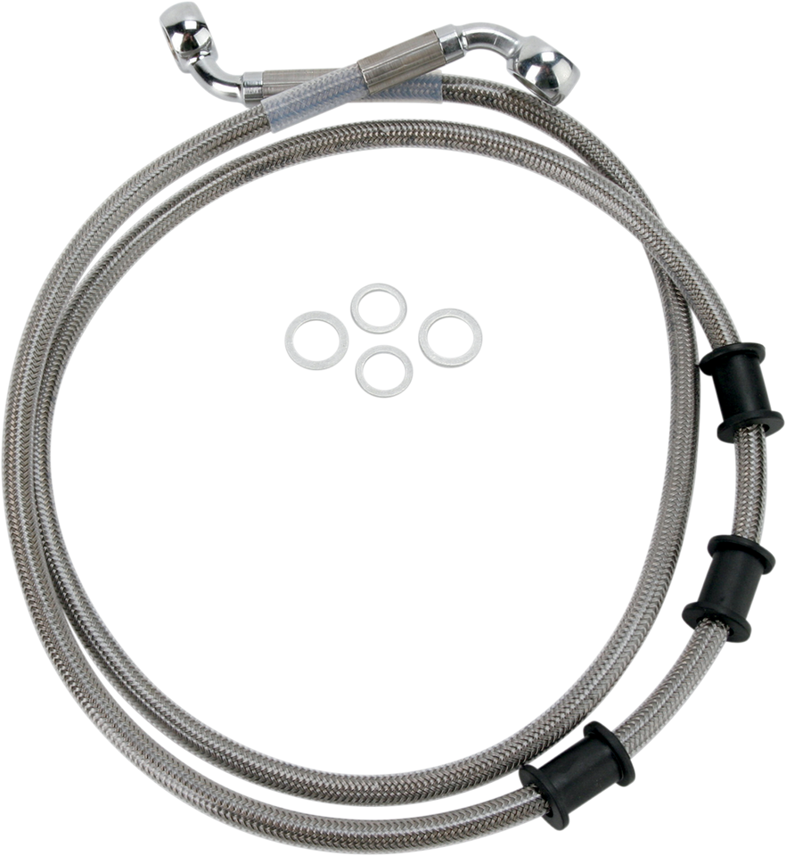 Brake Line - Front - +6" - Stainless Steel - Lutzka's Garage