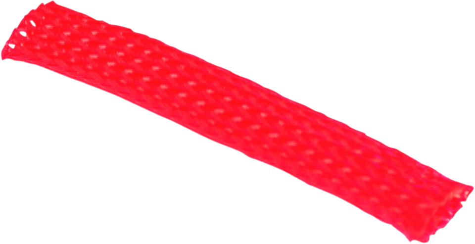 Braided Flex Sleeving - Red - Lutzka's Garage