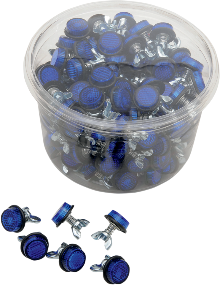 License Plate Reflectors - 150ct Tub - Blue - Lutzka's Garage