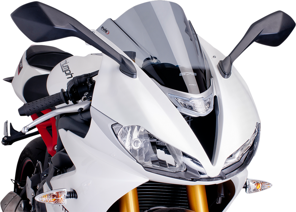 Race Windscreen - 15-3/8" - Smoke - Triumph