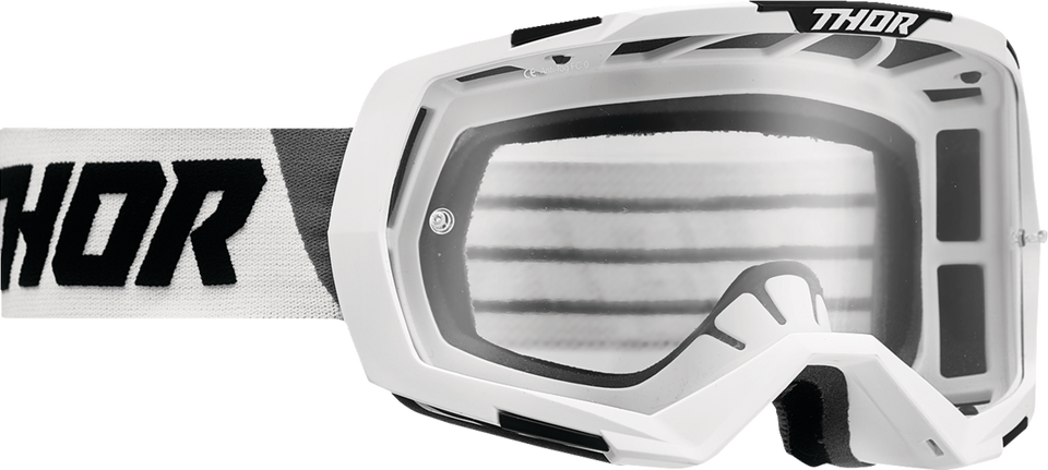 Regiment Goggles - White/Gray - Clear - Lutzka's Garage