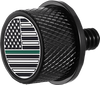 Seat Mounting Knob - Black - Green Line American Flag - Lutzka's Garage