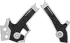 X-Grip Frame Guards - Silver/Black - DR 650S/SE - Lutzka's Garage
