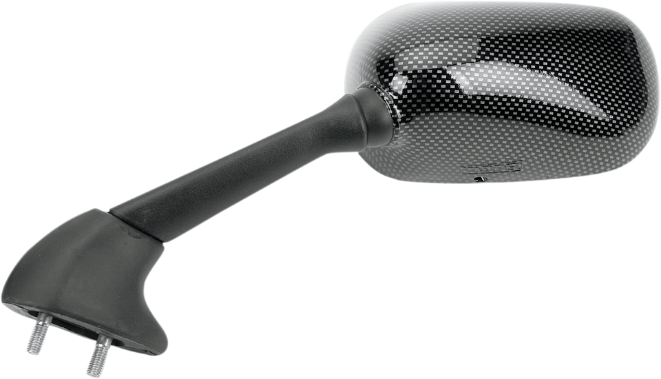 Mirror - Side View - Black/Carbon Fiber - Rectangle - Left - Yamaha