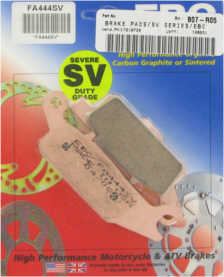 SV Severe Duty Brake Pads - FA444SV