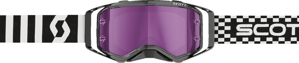 Prospect Goggles - Racing Black/White - Purple Chrome Works