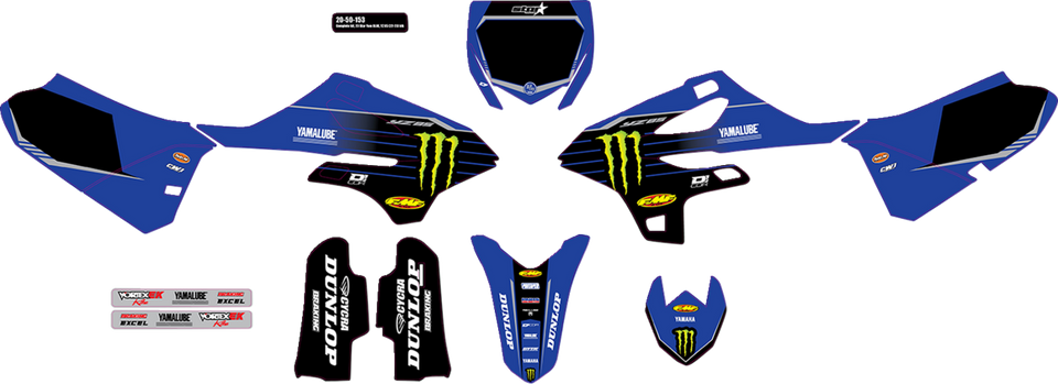 Graphic Kit - Blue - 23 Star - Lutzka's Garage