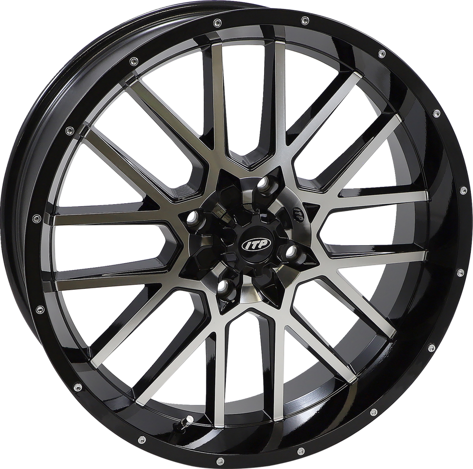 Wheel - Hurricane - Front/Rear - Black Machined - 20x6.5 - 4/137 - 4+2.5 (+10 mm)