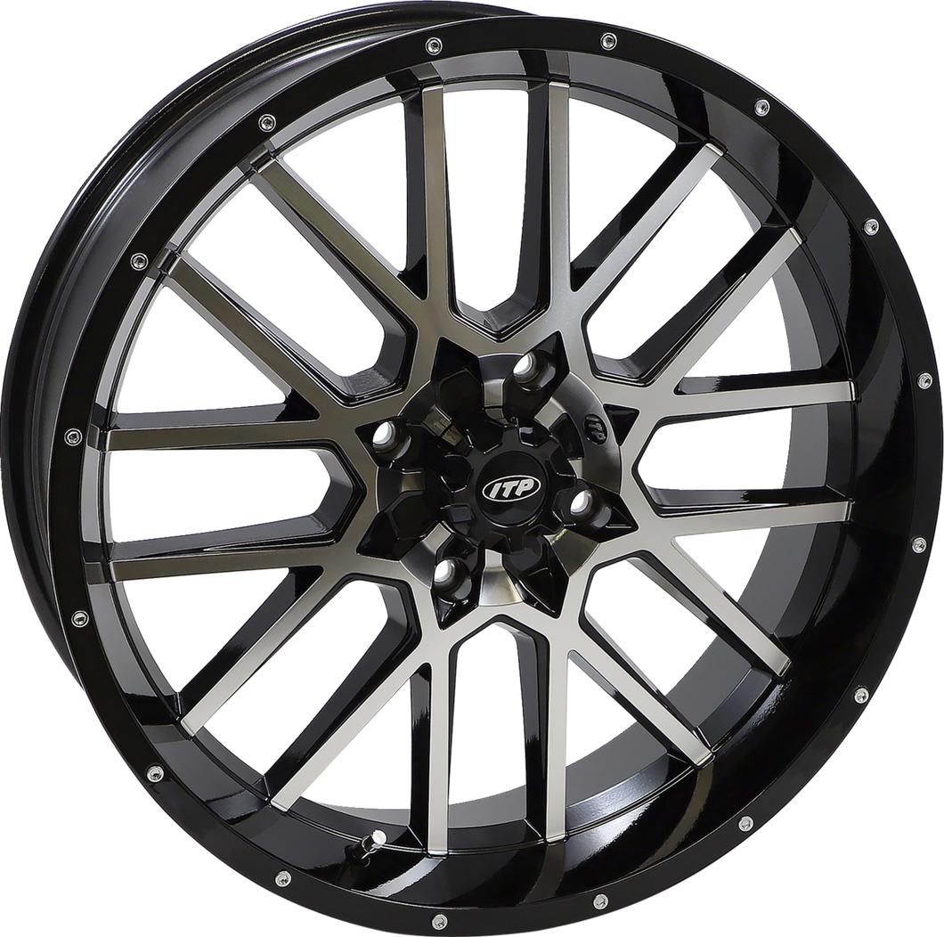 Wheel - Hurricane - Front/Rear - Black Machined - 20x6.5 - 4/137 - 4+2.5 (+10 mm)