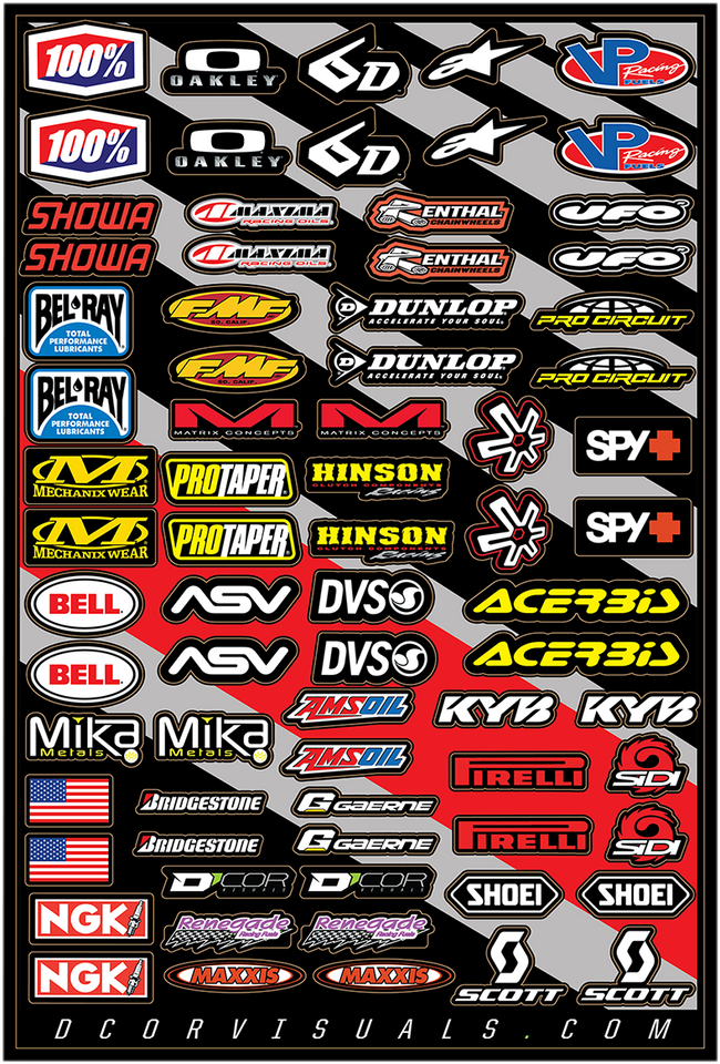 MX Decal Sheet - Misc. Cor2
