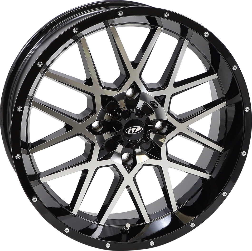 Wheel - Hurricane - Front/Rear - Black Machined - 18x6.5 - 4/137 - 4+2.5 (+10 mm)