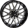 Wheel - Hurricane - Front/Rear - Black Machined - 18x6.5 - 4/137 - 4+2.5 (+10 mm)