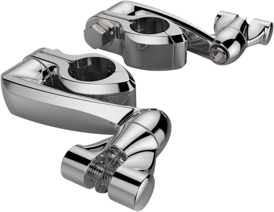 Pinless Clamp - Chrome - 4" Extension - Lutzka's Garage