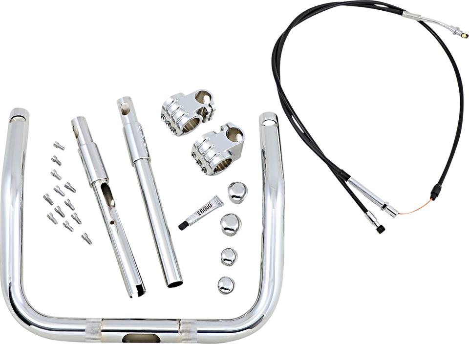 Handlebar - Klip Hanger - 13" - Chrome - Lutzka's Garage