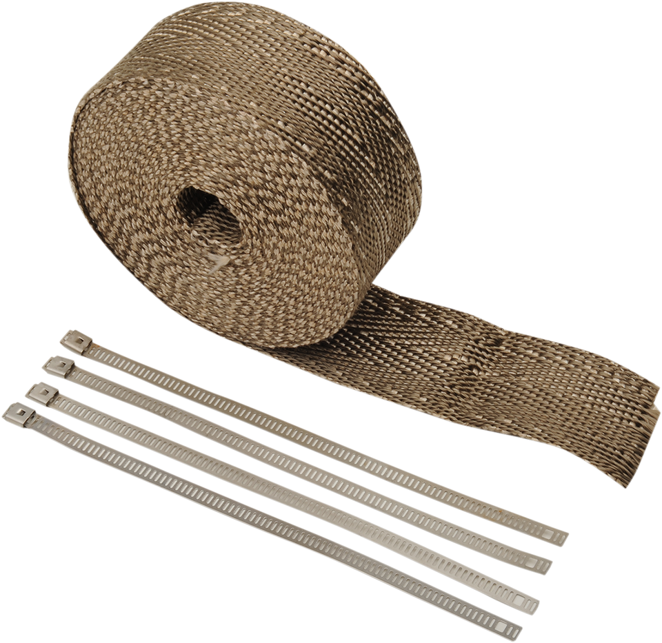 Lava Rock Exhaust Wrap Kit - Multi-Tone - 2" x 25