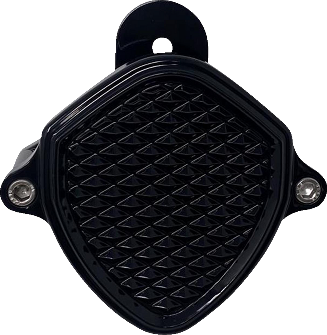 Billet Aluminum Horn - Diamondback - Black - Lutzka's Garage