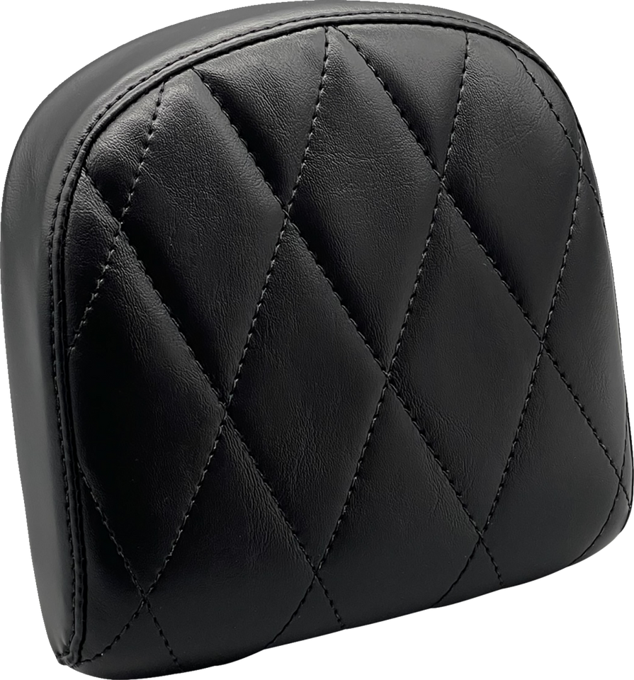 Sissy Bar Pad - Small - Diamond - Shiny Black - Lutzka's Garage