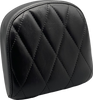 Sissy Bar Pad - Small - Diamond - Shiny Black - Lutzka's Garage