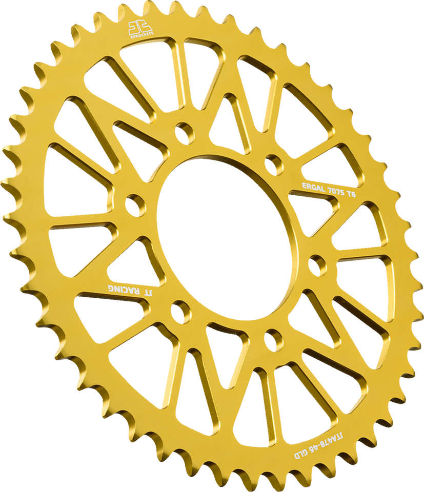 Rear Sprocket - Aluminum - 46 Tooth - Gold - CF Moto/Kawasaki - Lutzka's Garage